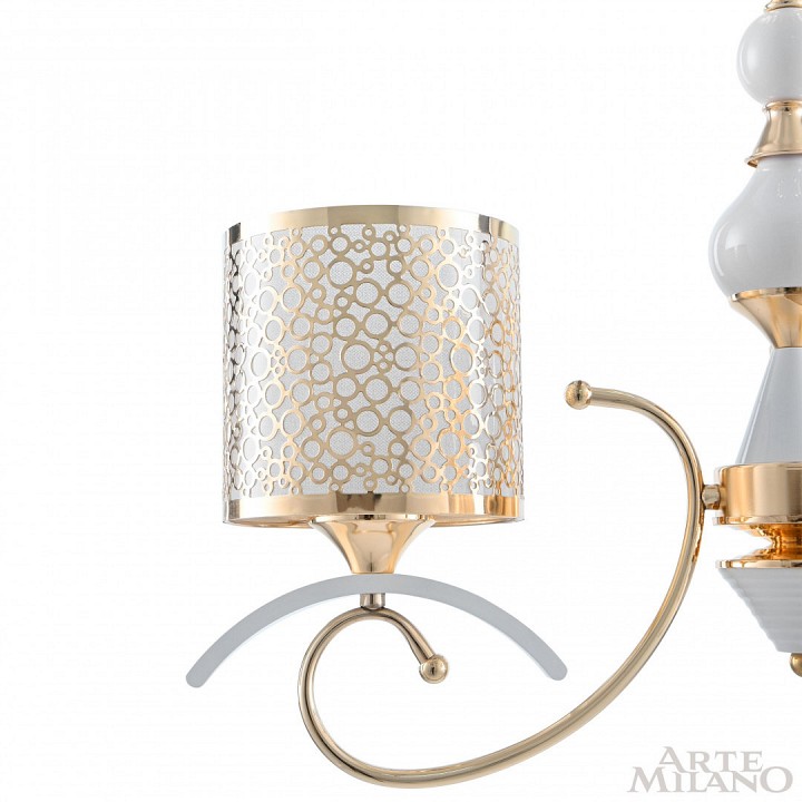 Подвесная люстра arte milano florentia-9787 309787/3 wh/gd