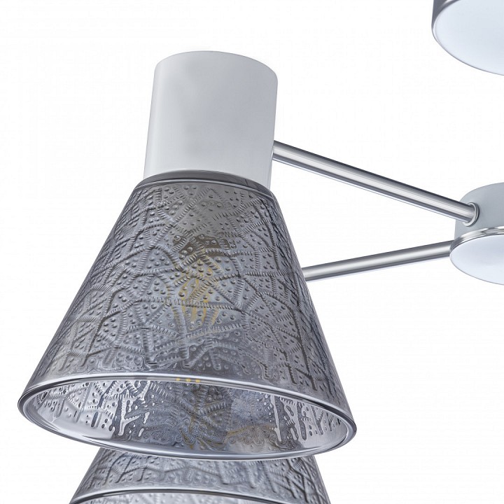 Люстра на штанге arte milano napoli-322408 322408/3 cr+wh