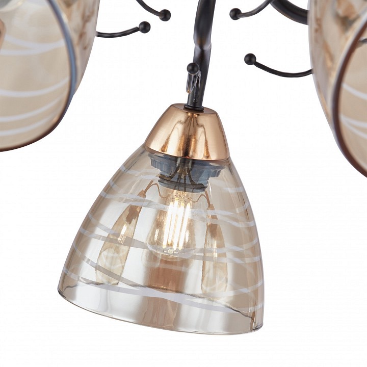 Потолочная люстра arte milano napoli-1234 331234/8 bk+fgd