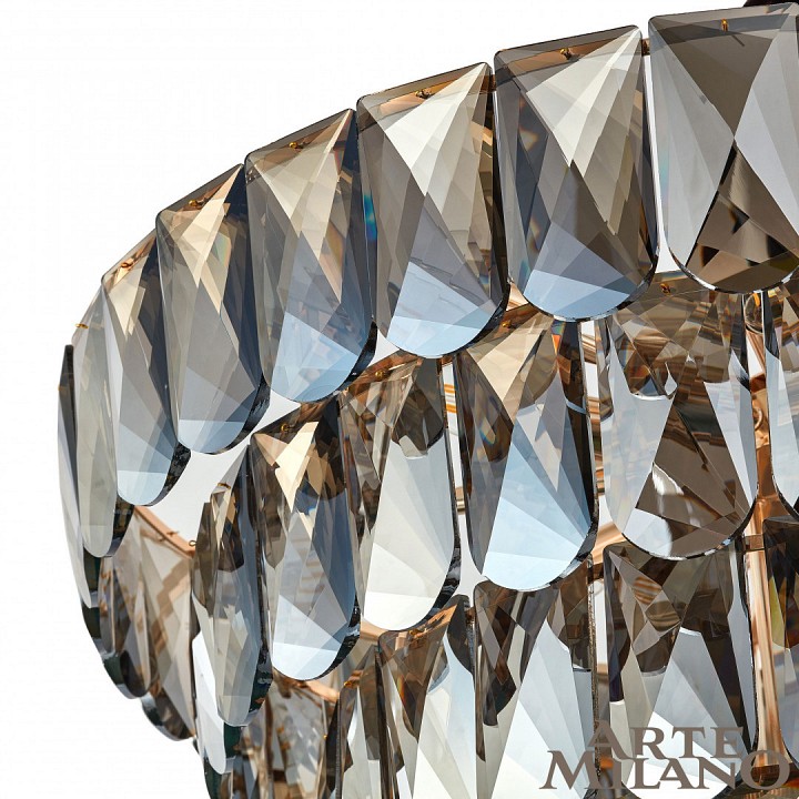 Подвесная люстра arte milano am-33608b 33608b.d750.h530.e14.18 g
