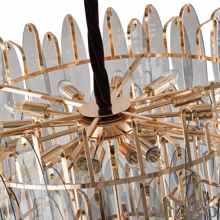 Подвесная люстра arte milano am-7753b 8753b.d800.h750.e14.19 g