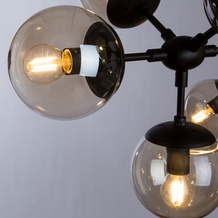 Люстра на штанге arte lamp bolla a1664sp-12bk
