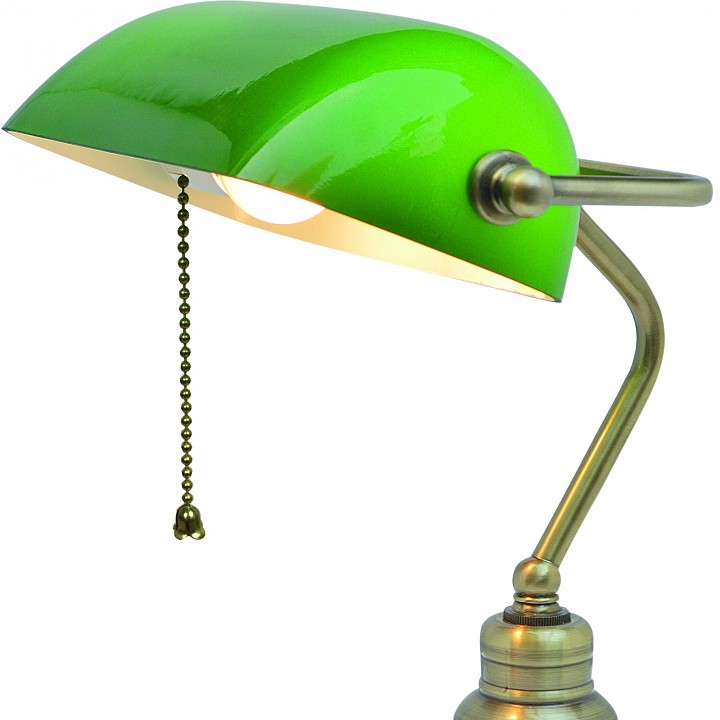 Настольная лампа офисная arte lamp banker a2492lt-1ab