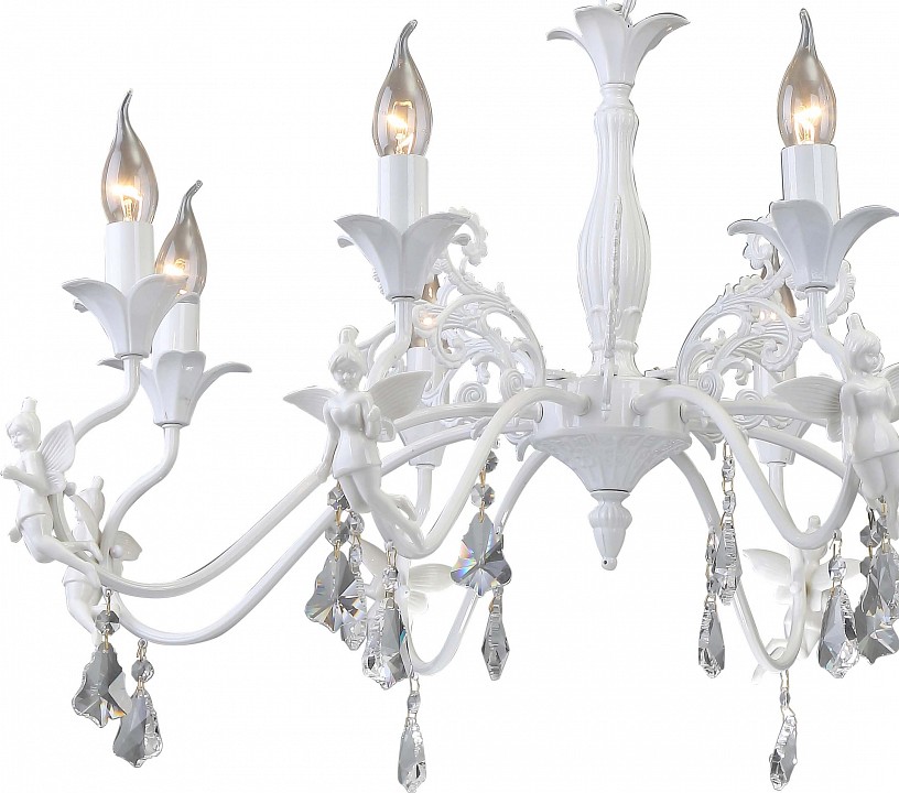 Подвесная люстра arte lamp angelina a5349lm-8wh