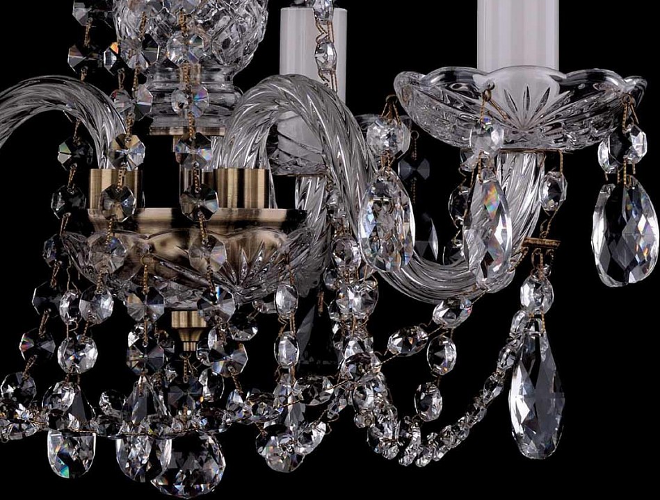Подвесная люстра bohemia ivele crystal 1402 1402/3/141/pa