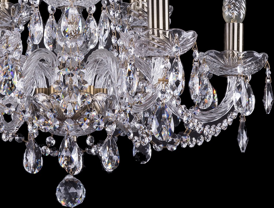 Подвесная люстра bohemia ivele crystal 1402 1402/6_3/195/pa