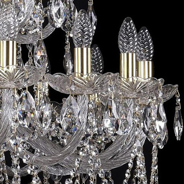 Подвесная люстра bohemia ivele crystal 1413 1413/20+10+5/400/h-158/3d/g