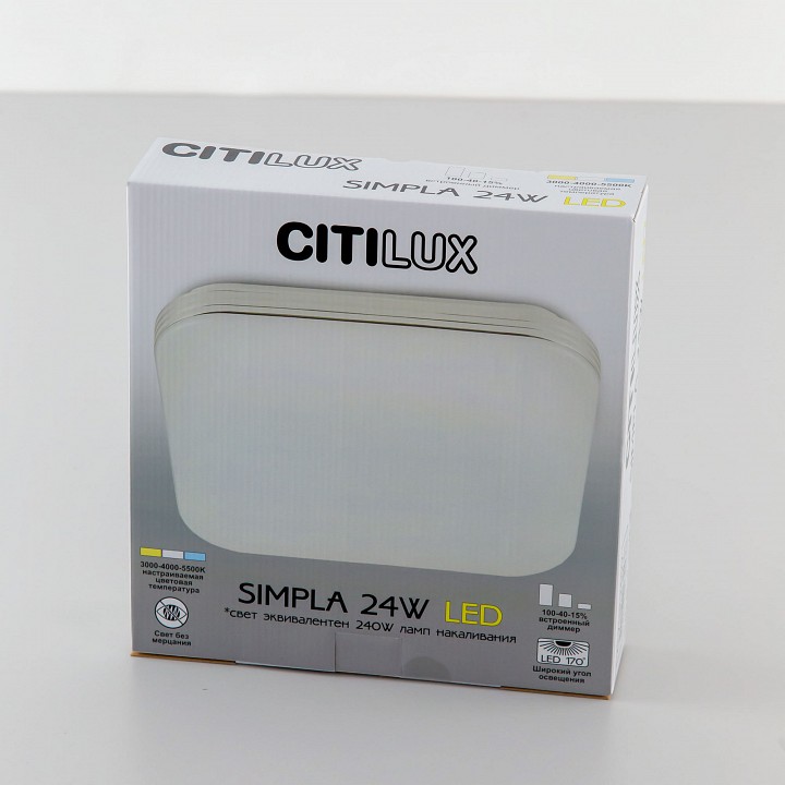 Накладной светильник citilux симпла cl714k330g