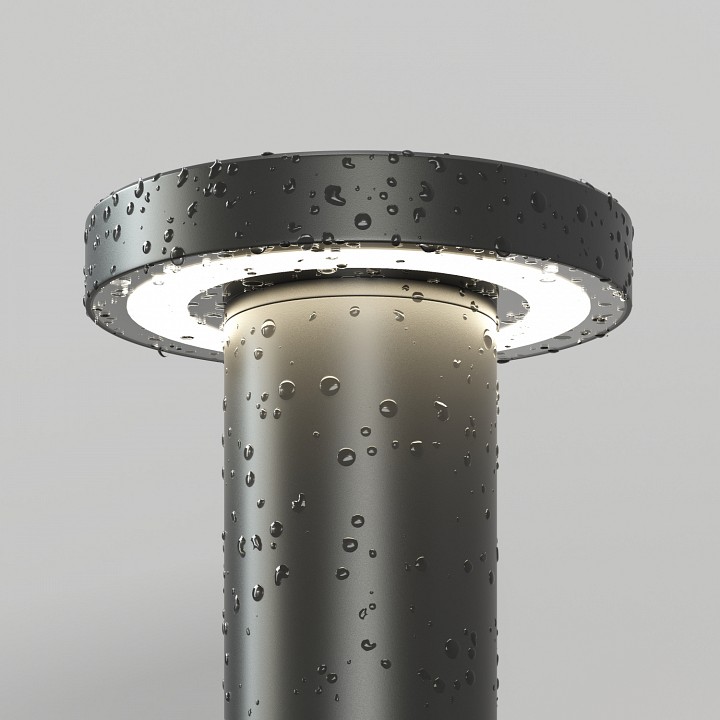 Наземный низкий светильник denkirs dramen dk9704-bk