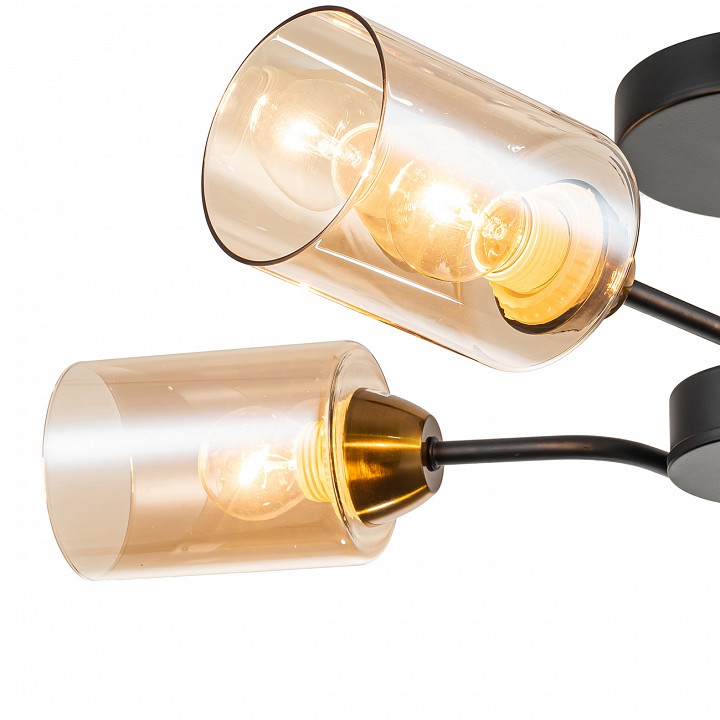 Люстра на штанге escada vertigo 1131/4p black/gold