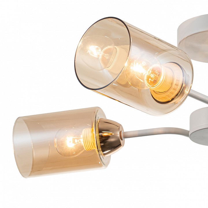 Люстра на штанге escada vertigo 1131/4p white/gold