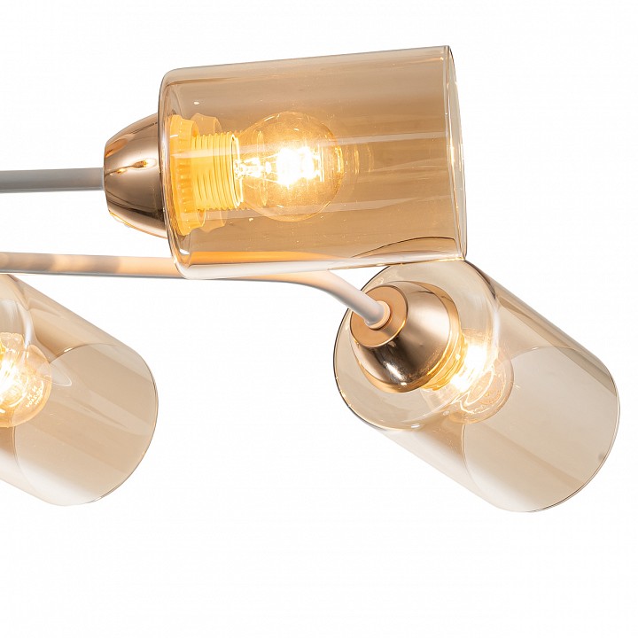 Люстра на штанге escada vertigo 1131/6p white/gold