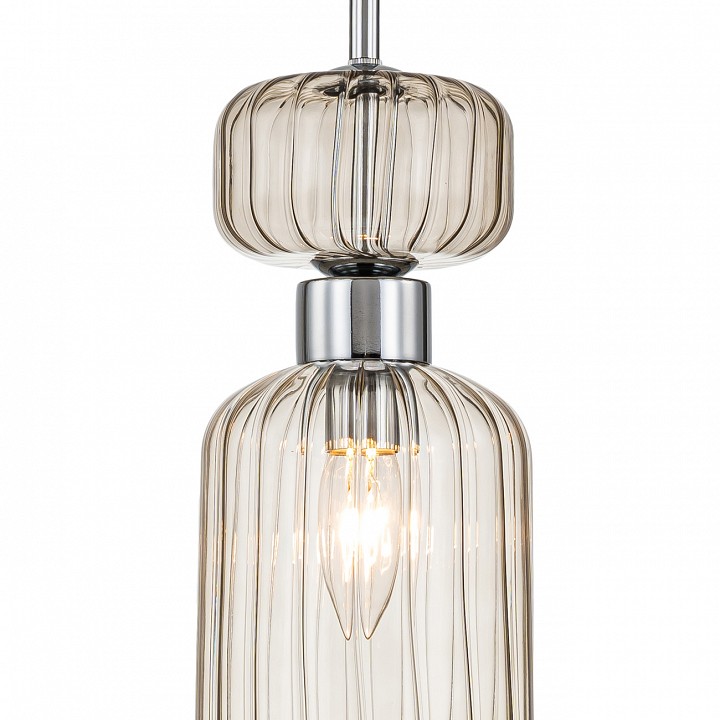 Подвесной светильник escada gloss 1141/1s chrome/beige