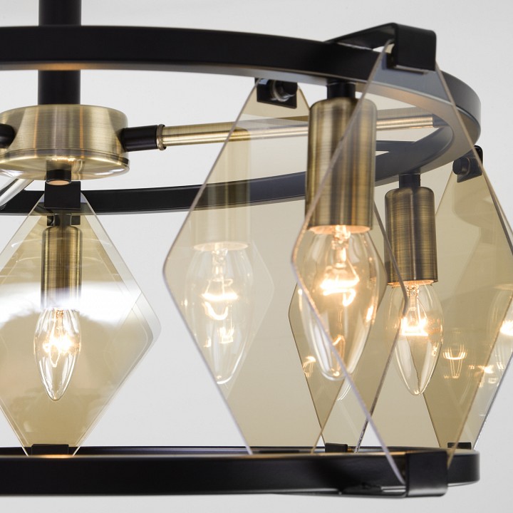 Потолочная люстра eurosvet aragon 60116/5 черный