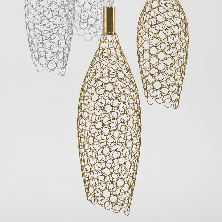 Подвесной светильник eurosvet ruche 90352/6 золото/хром