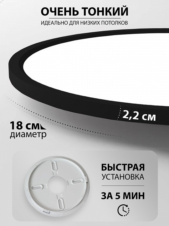Накладной светильник natali kovaltseva plain led lamps 81114/1c