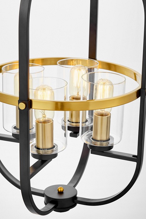 Люстра на штанге lumina deco monterey ldp 1141-4 bk+md