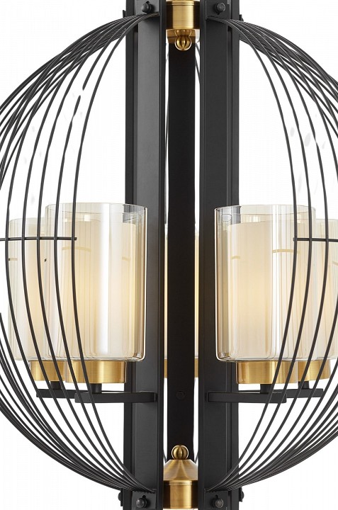 Подвесная люстра lumina deco ponti ldp 1245-5 bk+md