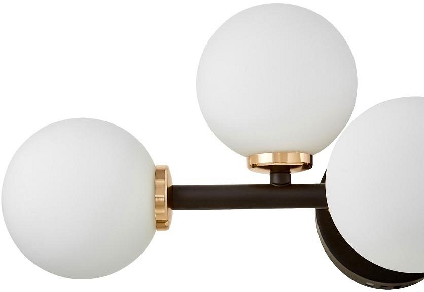 Бра lumina deco marsiada ldw 6033-5 bk+f.gd