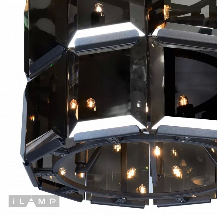 Подвесной светильник ilamp panorama 10490-5+5p bk