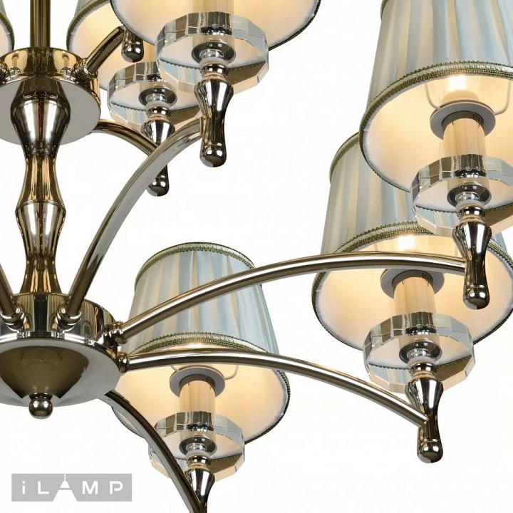 Подвесная люстра ilamp olivia 82336/8+4 cr