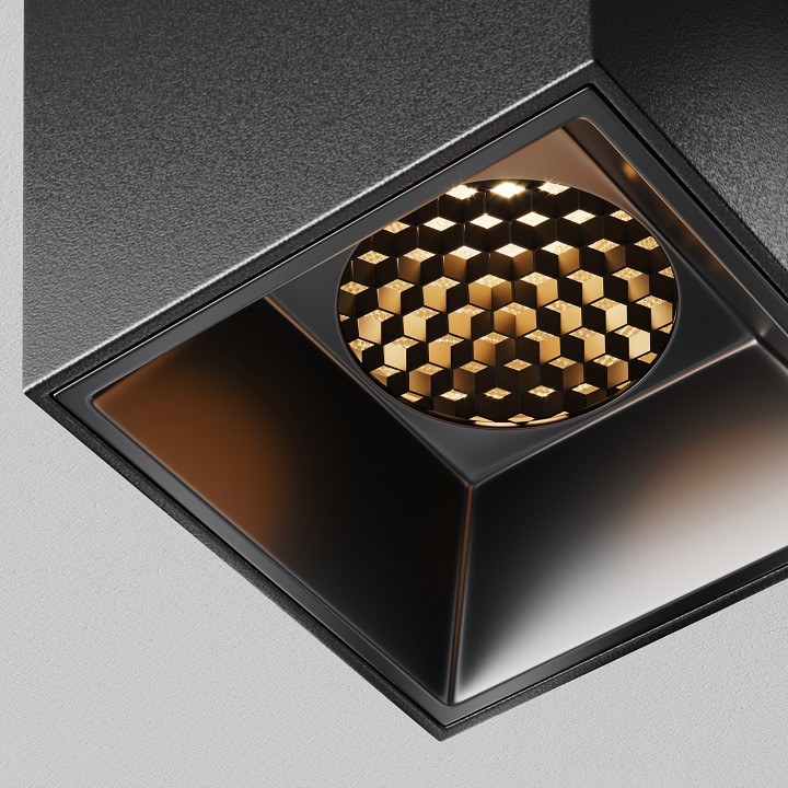 Накладной светильник maytoni alfa led c064cl-5w2.7k-sq-b