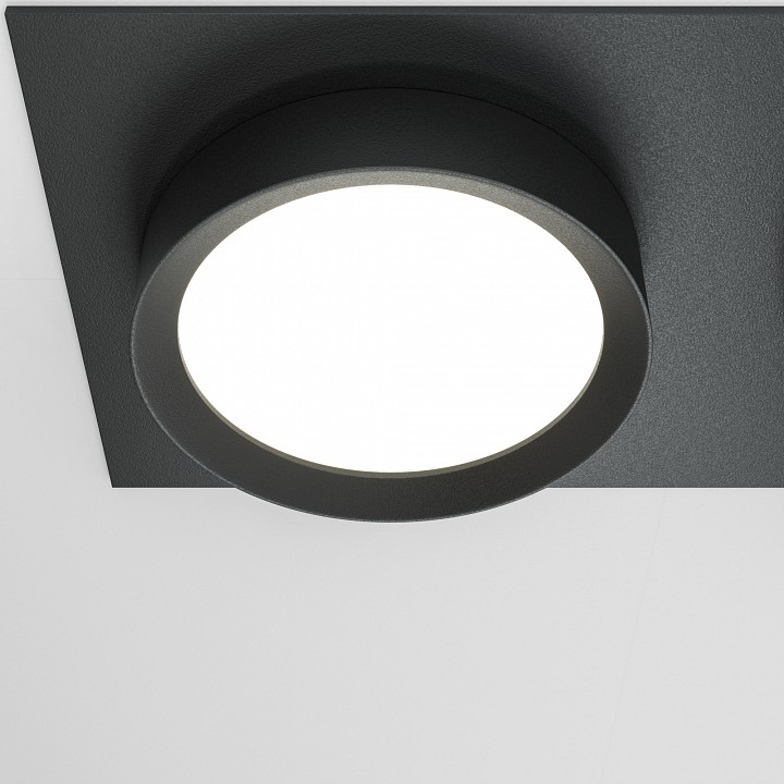 Встраиваемый светильник maytoni hoop dl086-02-gx53-sq-b