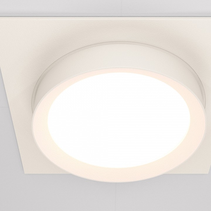 Встраиваемый светильник maytoni hoop dl086-gx53-sq-w