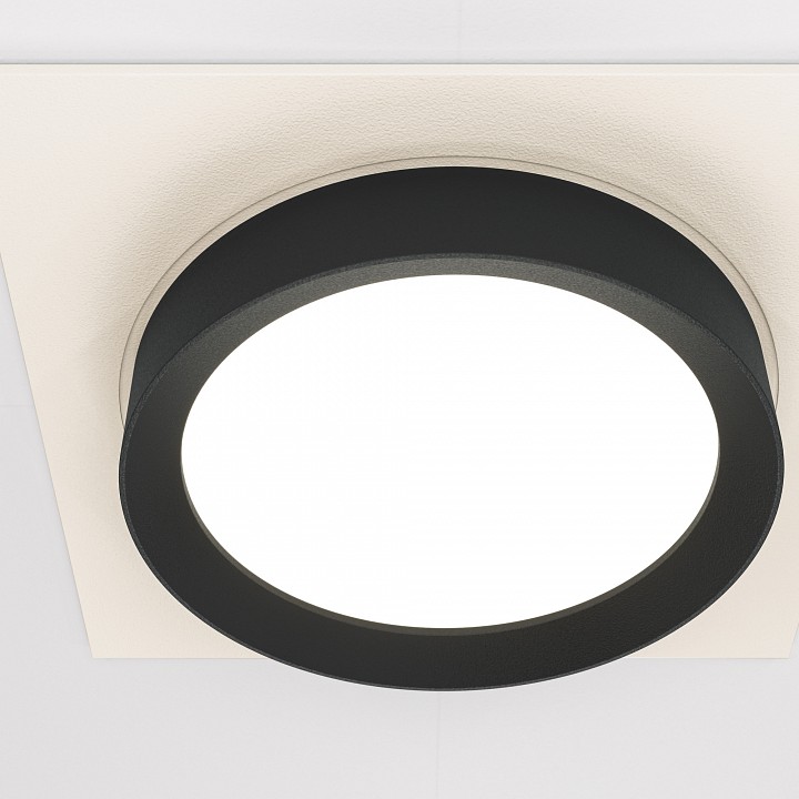 Встраиваемый светильник maytoni hoop dl086-gx53-sq-wb