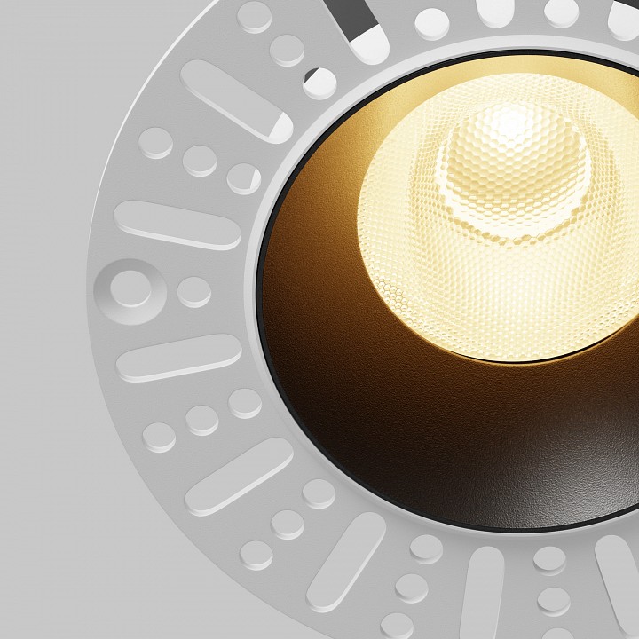 Встраиваемый светильник maytoni dip dl121-15w-2.7k-trs-b