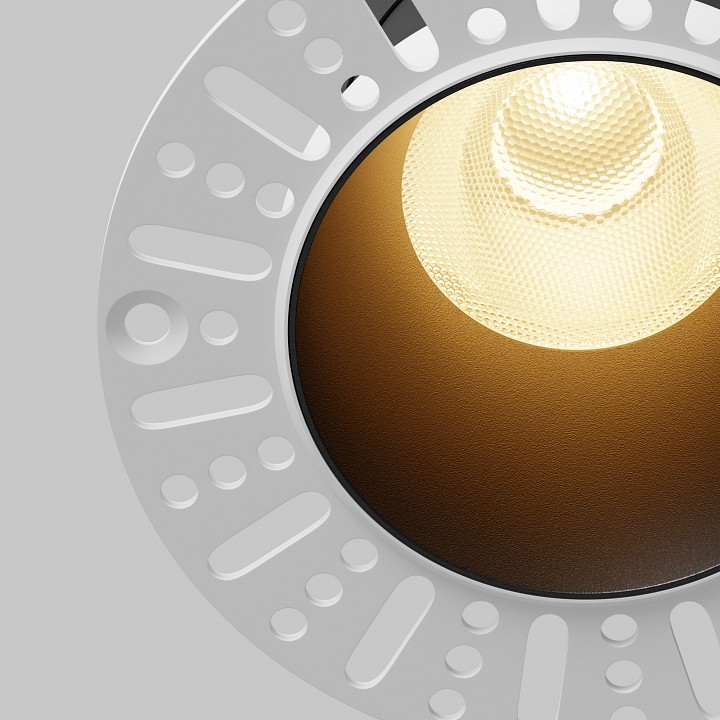 Встраиваемый светильник maytoni dip dl122-15w-2.7k-trs-b