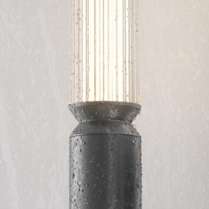 Наземный высокий светильник maytoni lit o593fl-l12gf3k