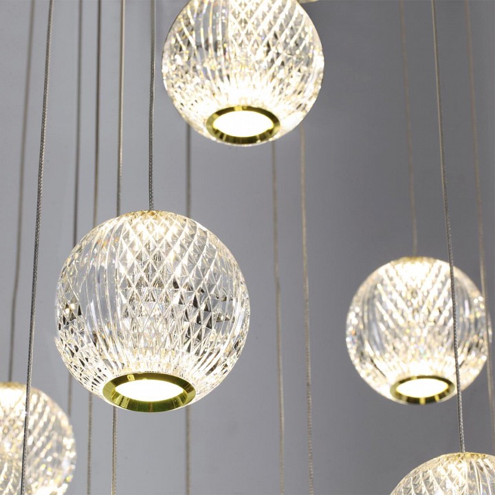 Накладной светильник odeon light crystal 1 5008/120l