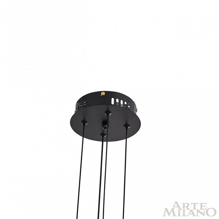 Подвесная люстра arte milano ferrara-71079 271079/8 bk/gd