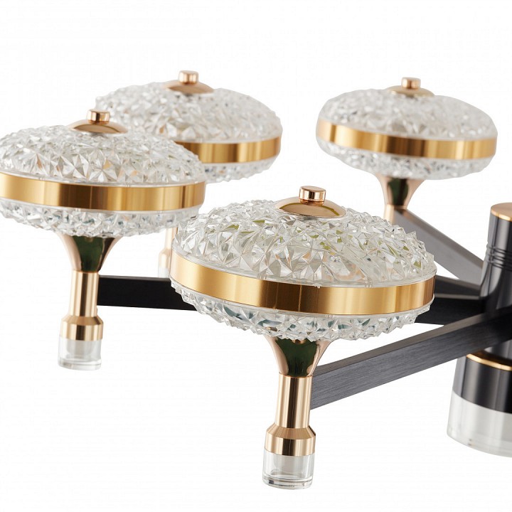 Подвесная люстра arte milano ferrara-72069 273059/8 bk/gd