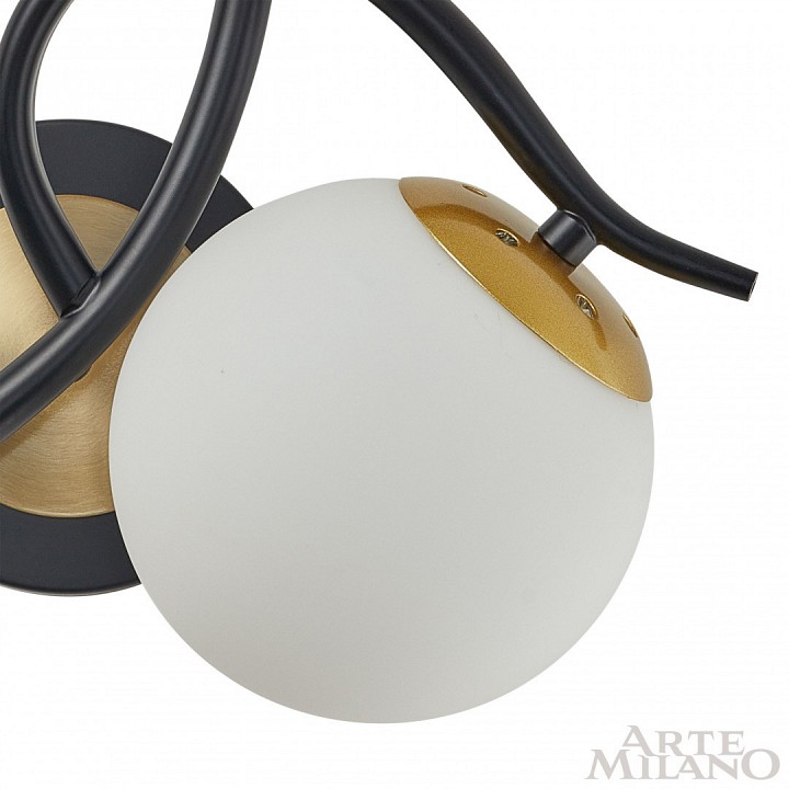 Бра arte milano neapolis-73408 273408/2b bk/gd