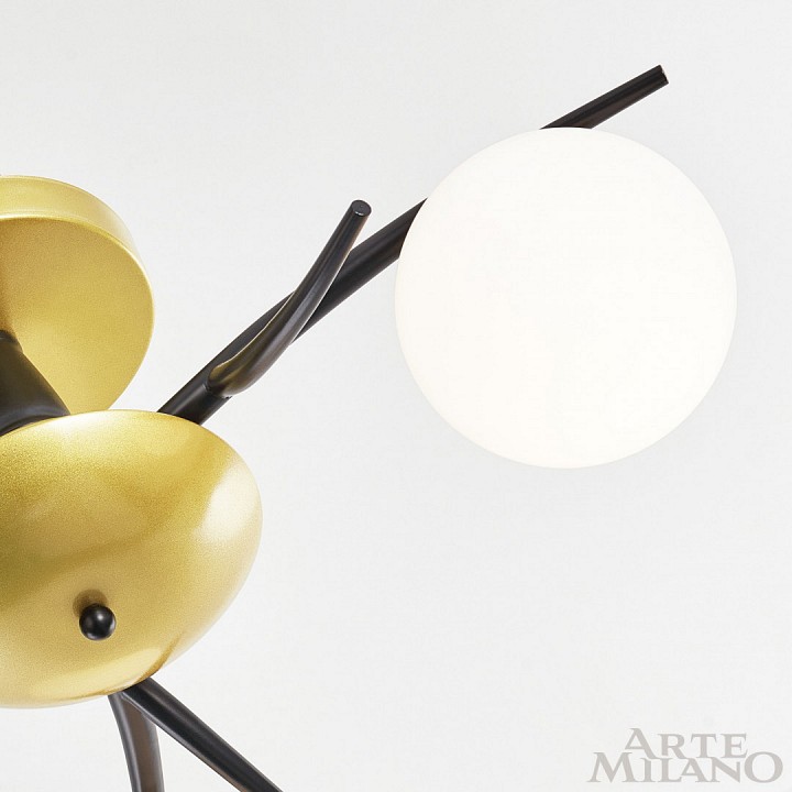 Потолочная люстра arte milano neapolis-73408 273408/3 bk/gd