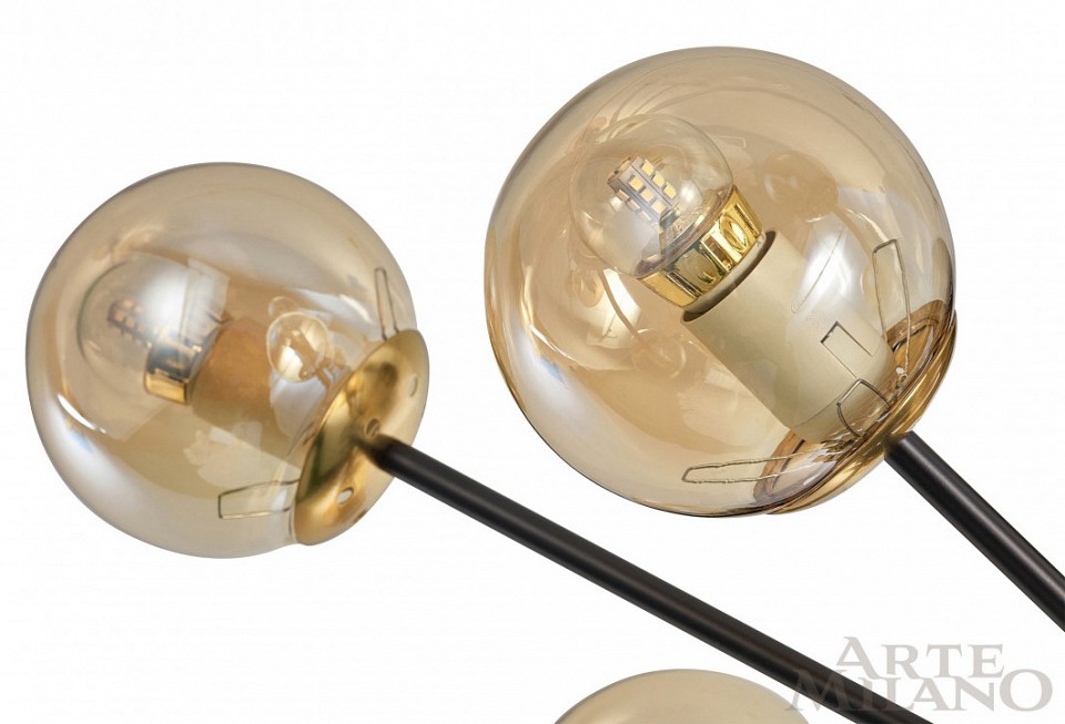 Потолочная люстра arte milano neapolis-73708 273708/10 bk/gd