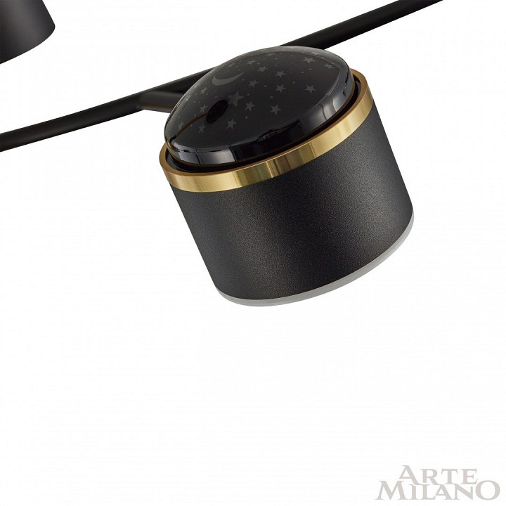 Люстра на штанге arte milano ferrara-71040 276240/6+1 bk/gd