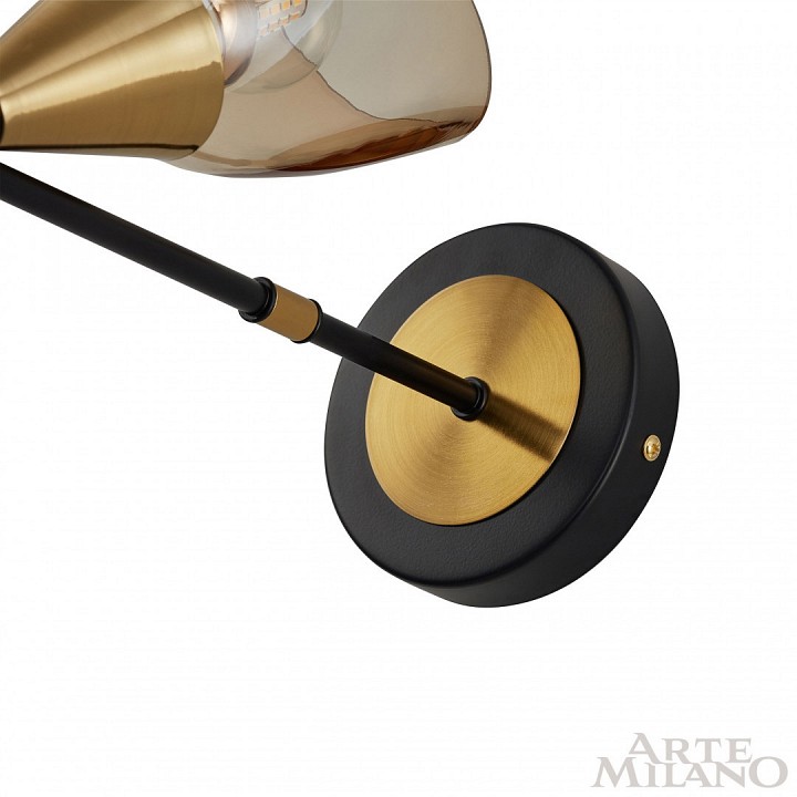 Бра arte milano neapolis-76708 276708/2b bk/gd