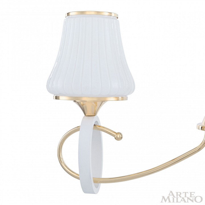 Подвесная люстра arte milano florentia-2387 302387/3 wh/gd