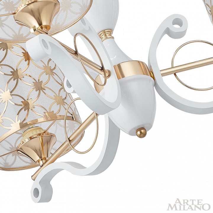 Подвесная люстра arte milano florentia-3097 303097/3 wh/gd
