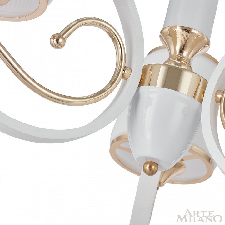 Подвесная люстра arte milano florentia-3857 303857/3 wh/gd