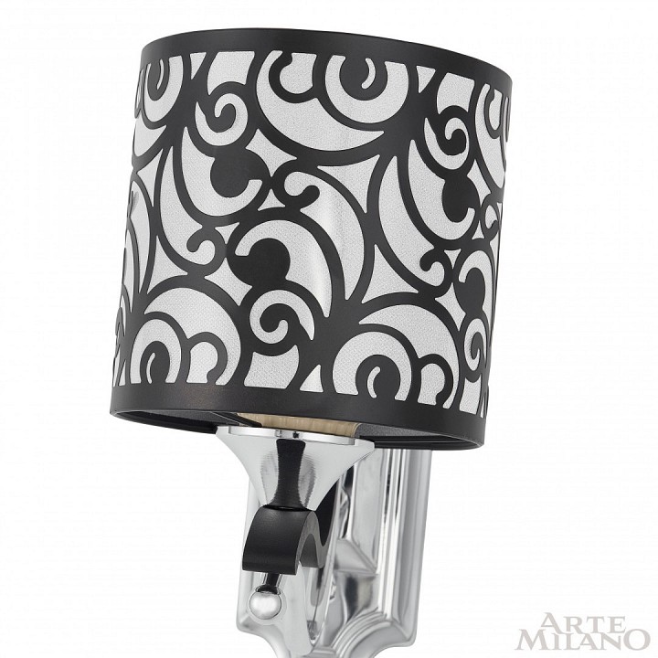 Бра arte milano florentia-4957 304957/1w bk/ni