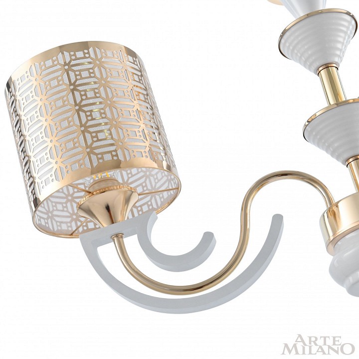 Подвесная люстра arte milano florentia-8857 308857/3 wh/gd