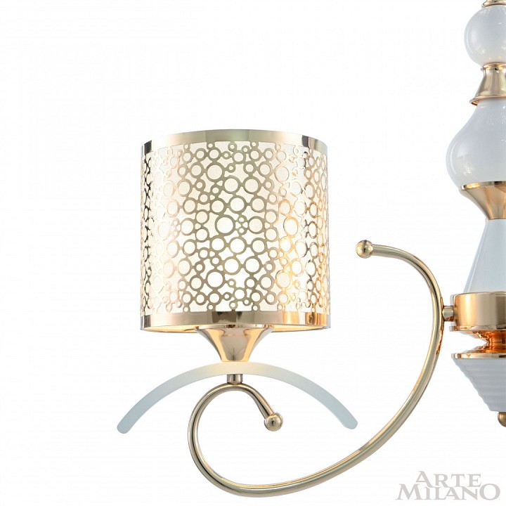 Подвесная люстра arte milano florentia-9787 309787/3 wh/gd