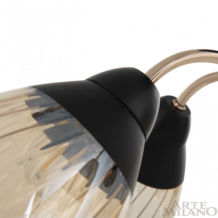 Люстра на штанге arte milano napoli-320119 320119/3 fg+bk