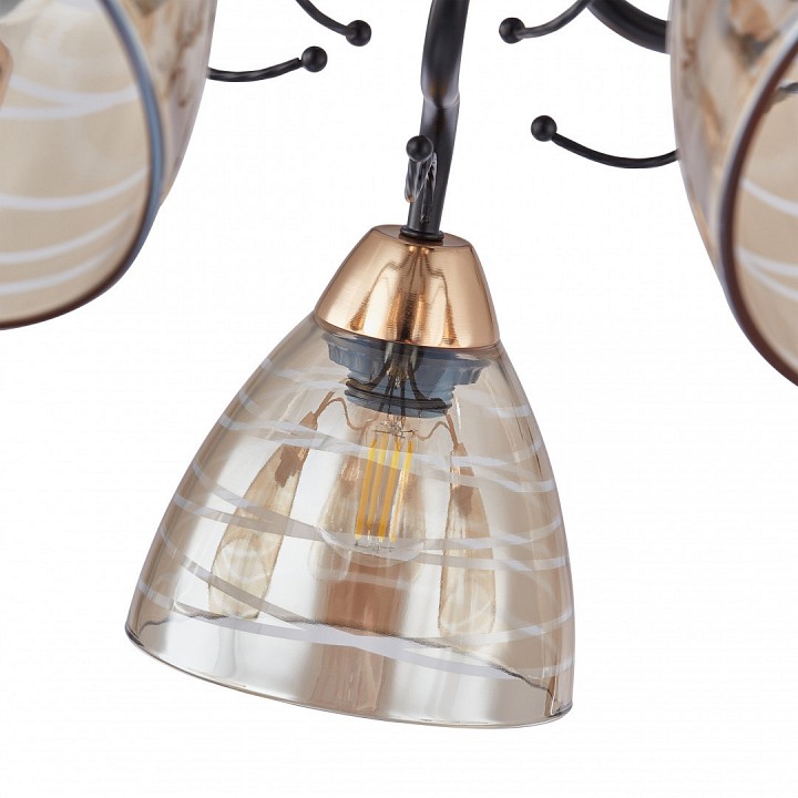 Потолочная люстра arte milano napoli-1234 331234/8 bk+fgd