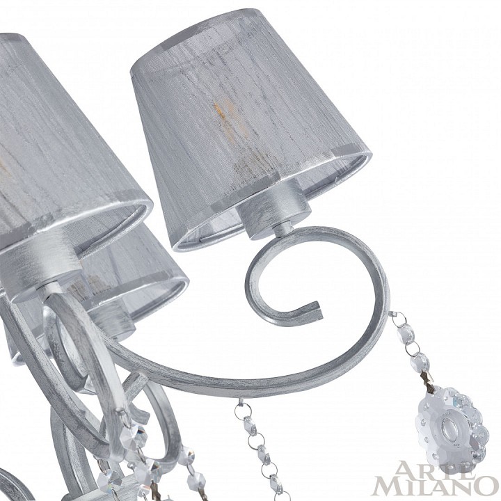 Люстра на штанге arte milano amalfi-7146 337146/8 wt+sl