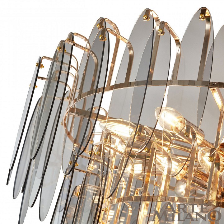 Подвесная люстра arte milano am-7753b 8753b.d800.h750.e14.19 g